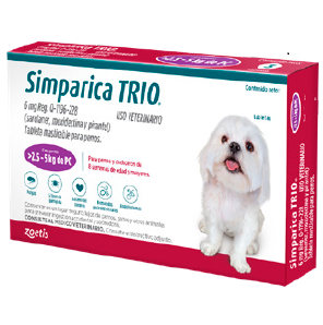 Simparica TRIO 6 mg 2.5 - 5 kg 1 tableta